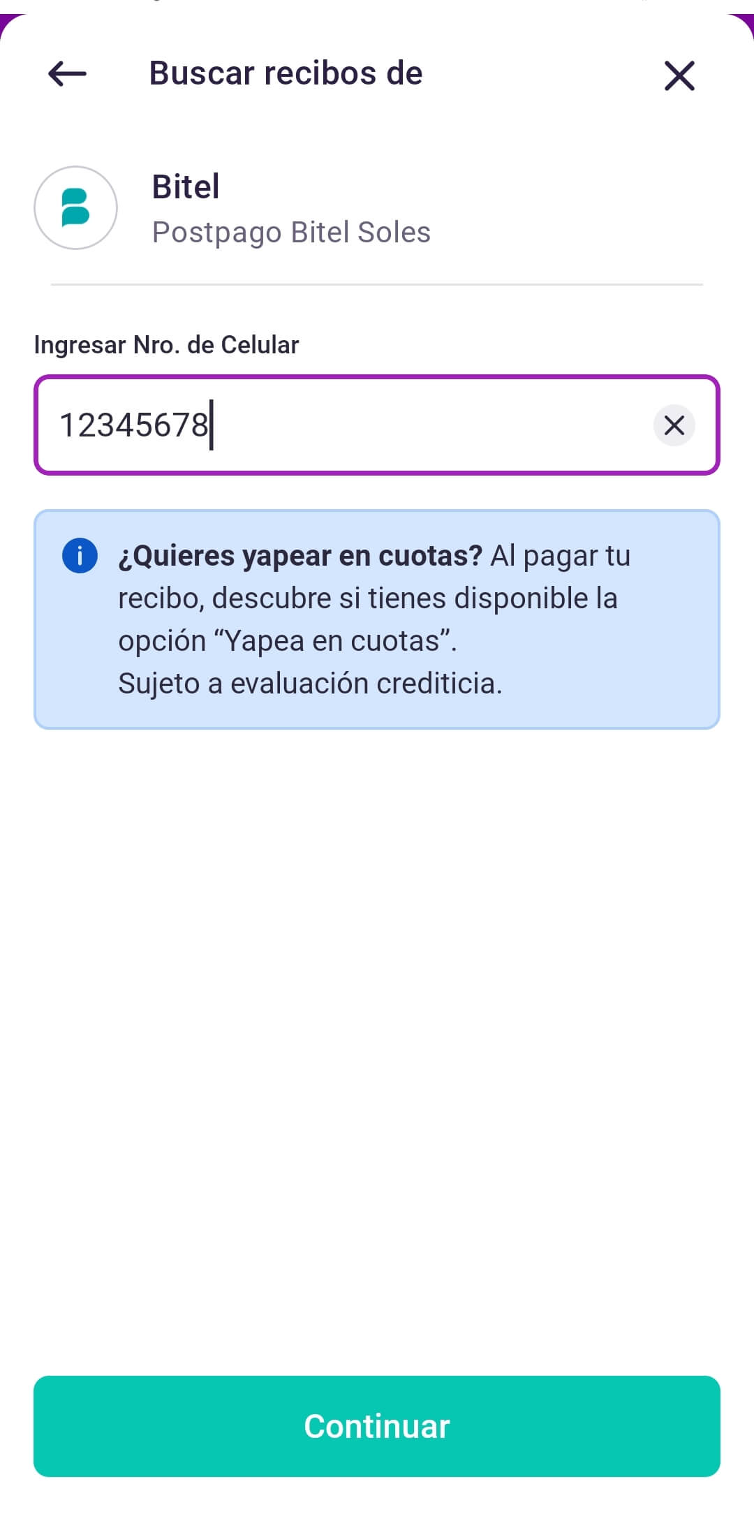 como recargar bipay desde yape