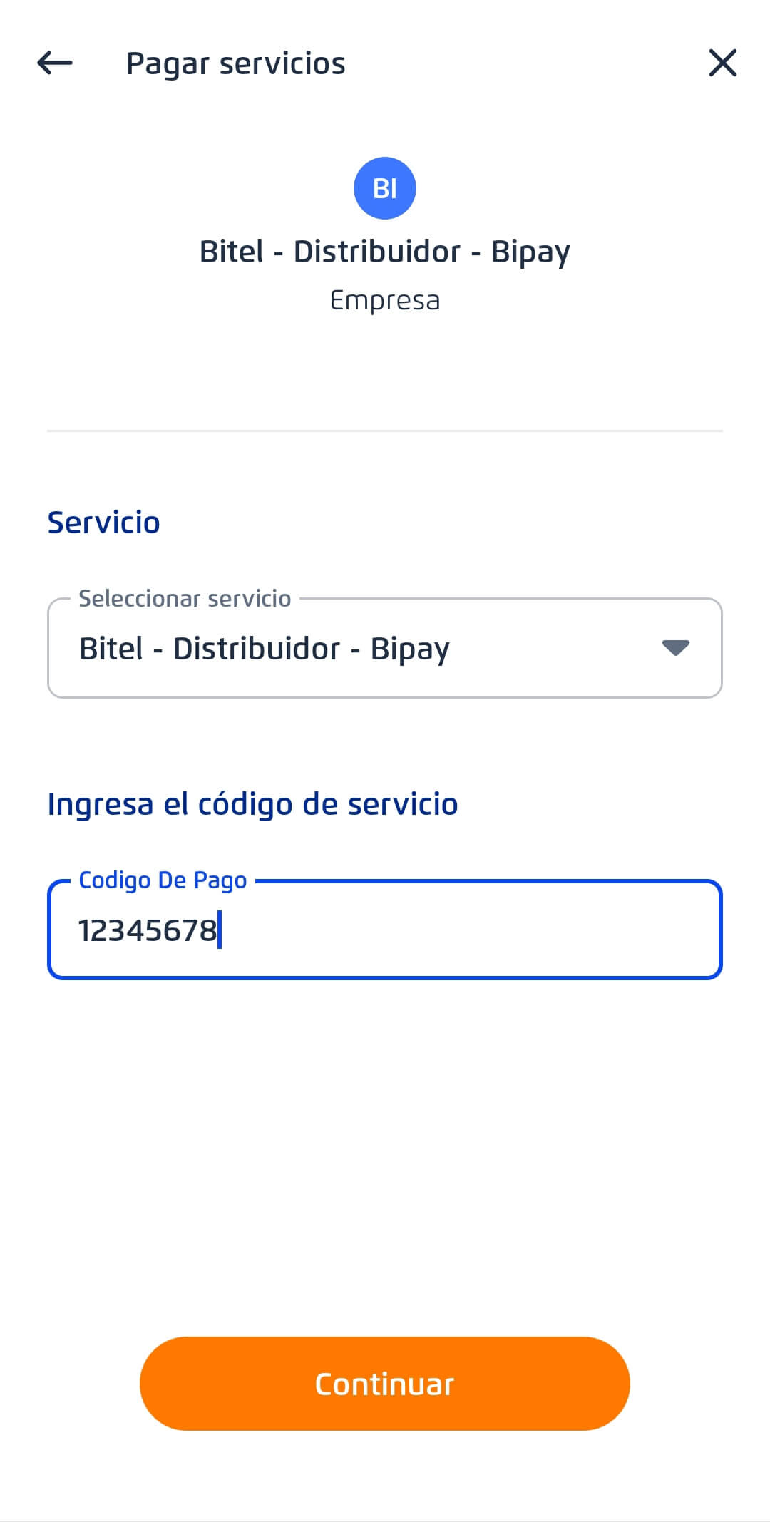 como recargar bipay desde bcp