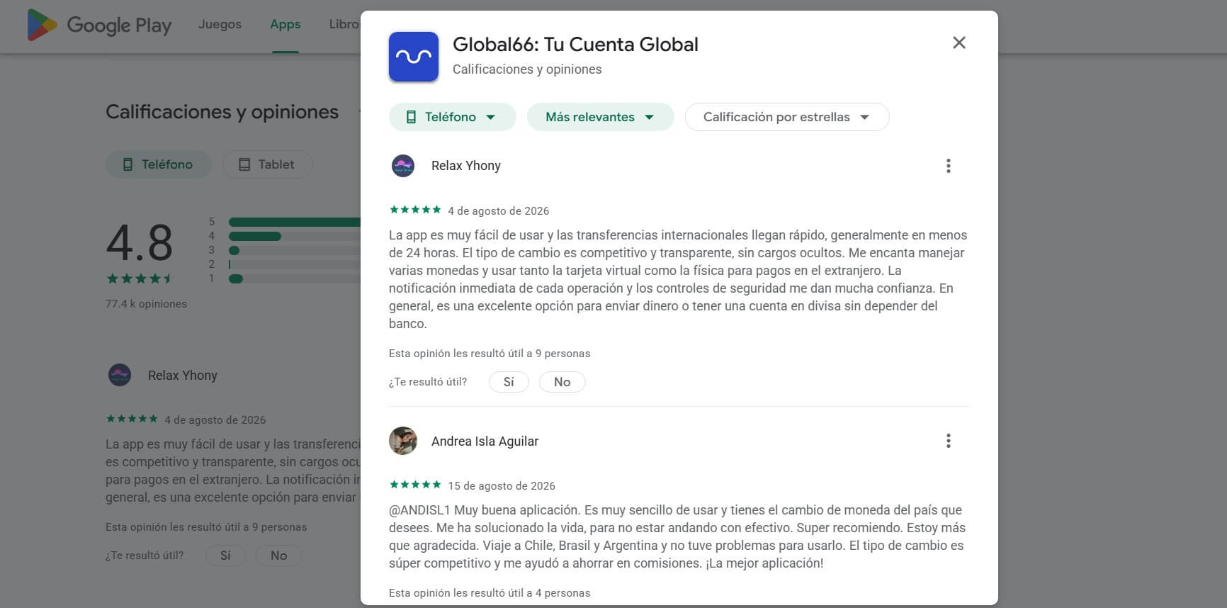 global66 opiniones