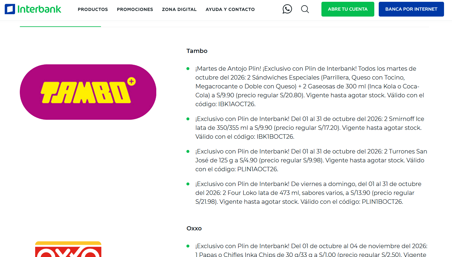 promos plin interbank