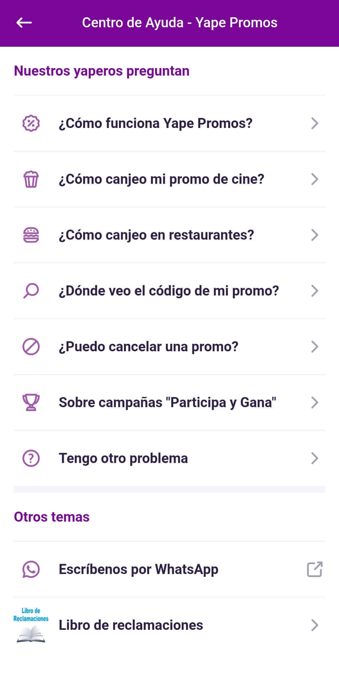 yape promos no funciona