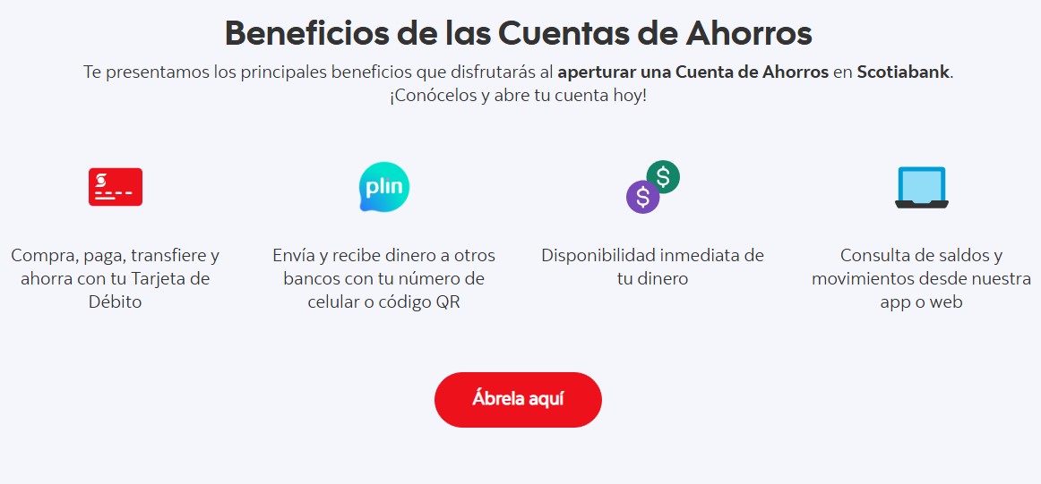 cuenta de ahorro scotiabank beneficios